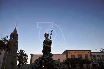 Misa y procesión de San Juan Bautista por el casco antiguo de Telde (Foto TA)